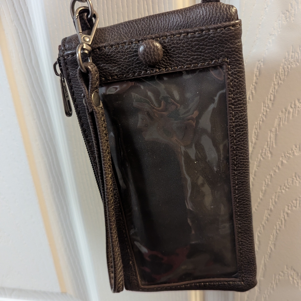 Montana West Dark Brown Leather Wallet